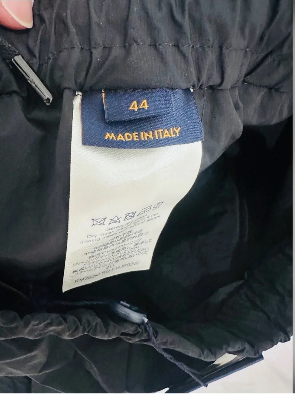 Louis Vuitton Men’s Dark Blue Elastic-Waist Joggers